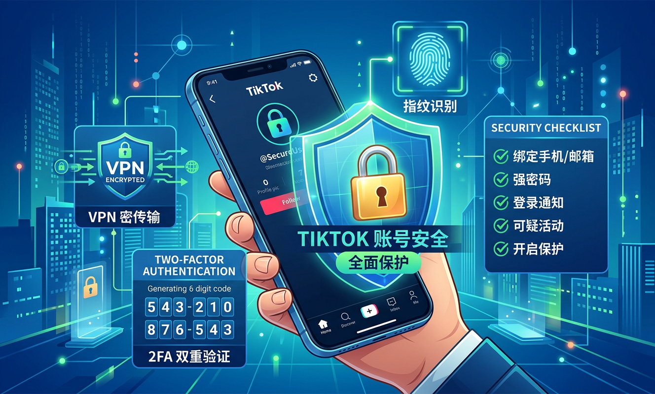 TikTok账号安全防护指南:90%卖家都忽略的账号养护技巧